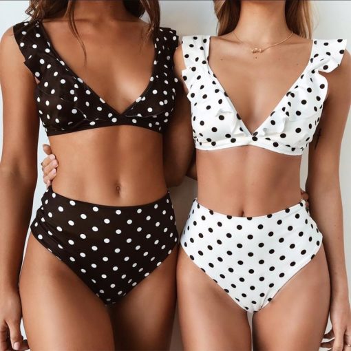 High Waist Bikini Polka Dot - Image 5
