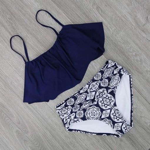 High Waist Swimsuit Halter Sexy Bikini Set - Image 6