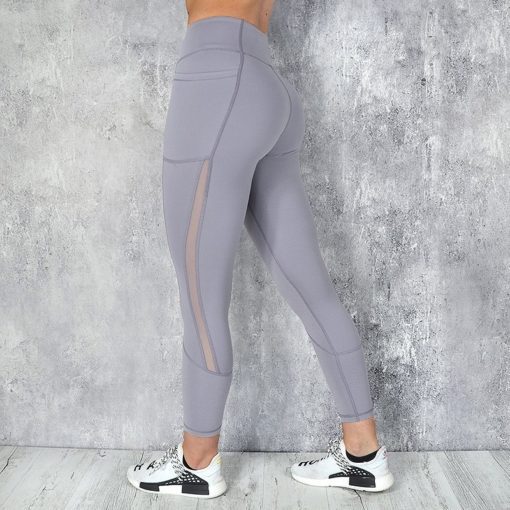 High-Waist Yoga Pants with Pockets - Image 5