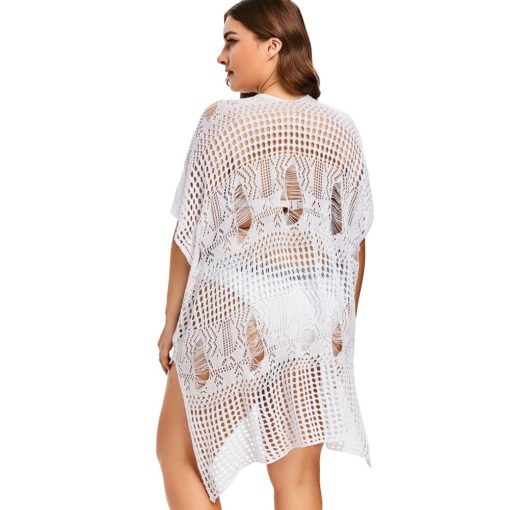 Plus Size Crochet Beach Dress - Image 6