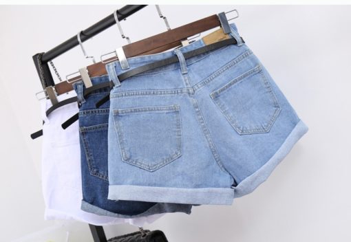 High Waist Women Jean Shorts - Image 2