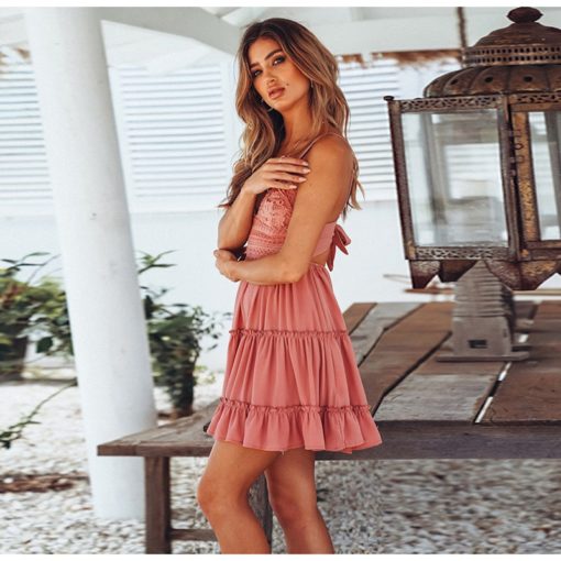 Bohemian Beach Sexy Spaghetti Strap Dress - Image 5