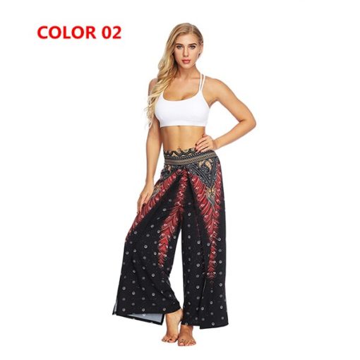 Mandala Open Leg Hippie Pants Printed - Image 8