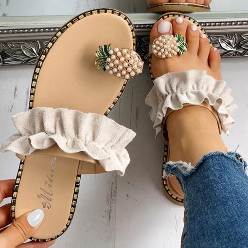 Pearl Flat Toe Bohemian Casual Sandals