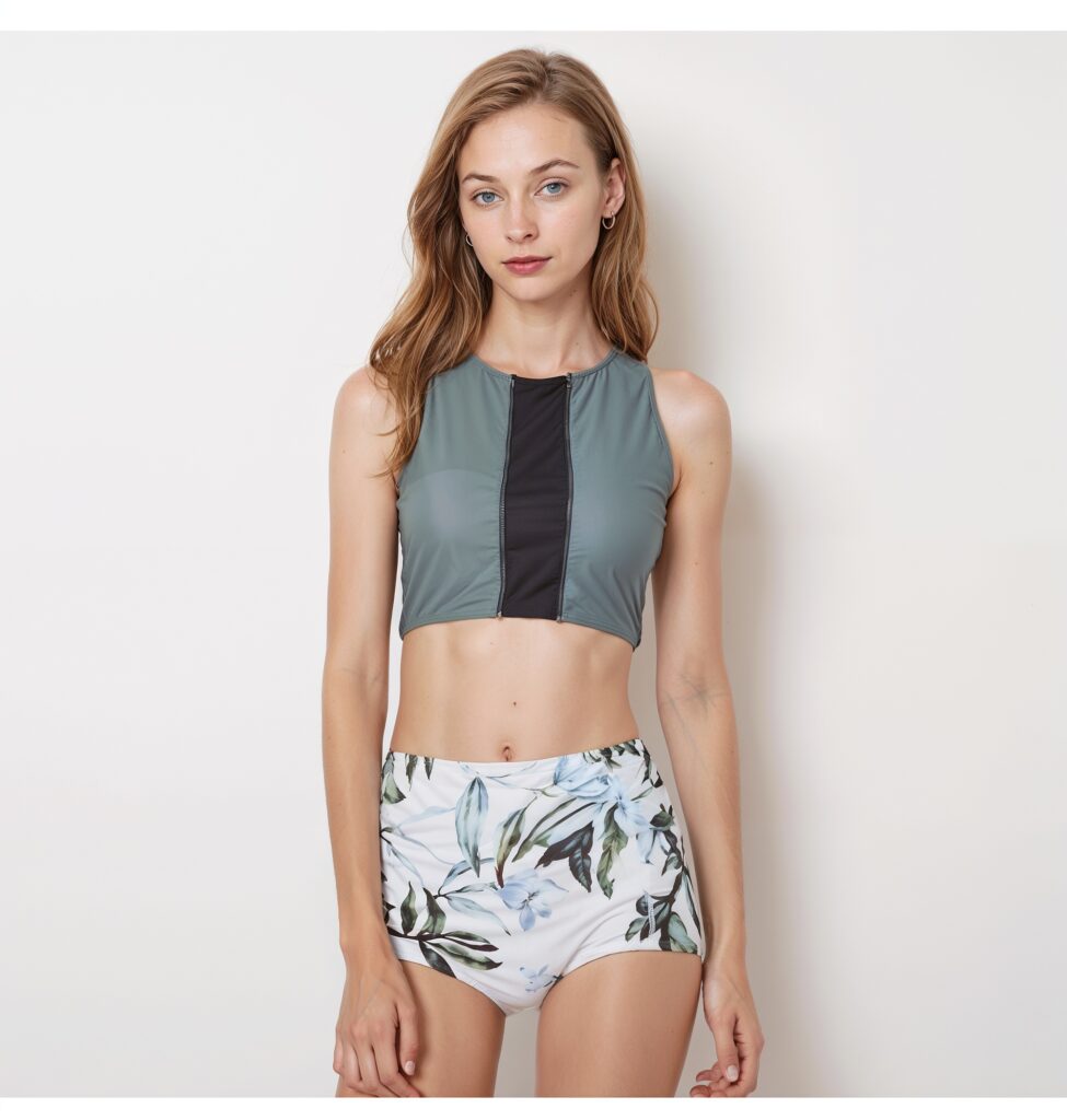 Retro Two Piece Swimsuit