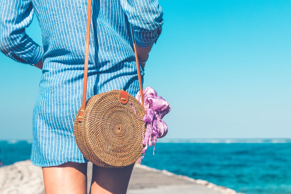 buying beach clothes