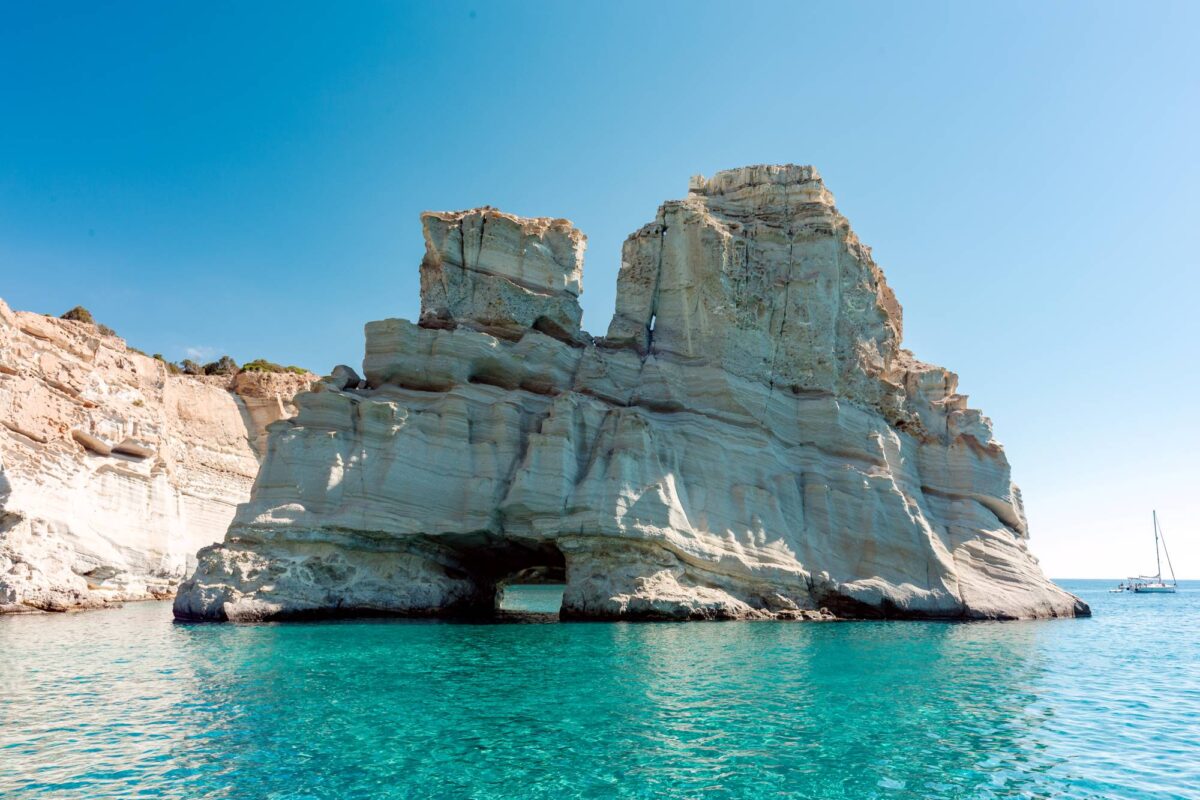 Milos Greece on a Sunny day
